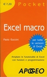 copertina libro Excel Macro Pocket Paolo Guccini editore Apogeo
